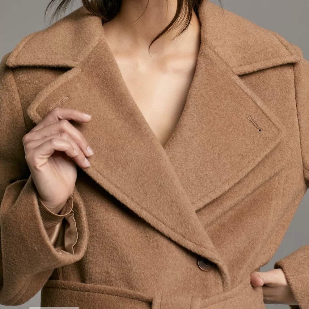 Aritzia Babaton Belmonte Camel Coat XXS